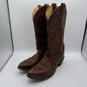 Justin Marbled Brown 13"‎ Deerlite Western Boot Men's 11.5 D 1560